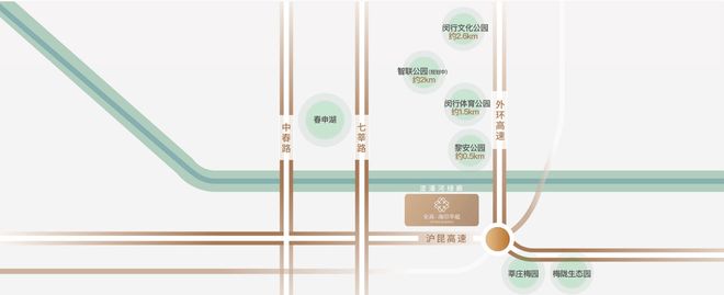 安高海印华庭官方售楼处莘庄芯全维配套双轨交汇便捷生活！(图6)